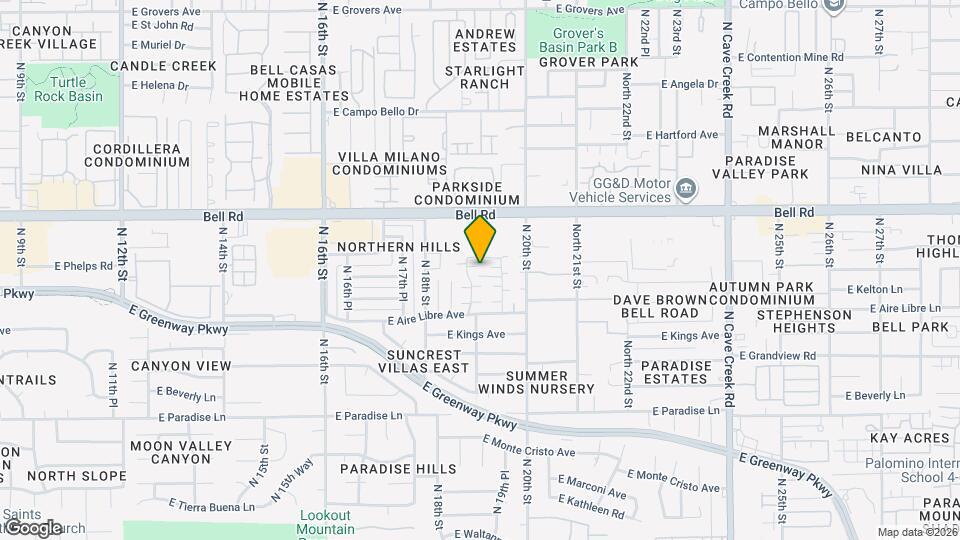 16645 N 19th St Map and Location Details