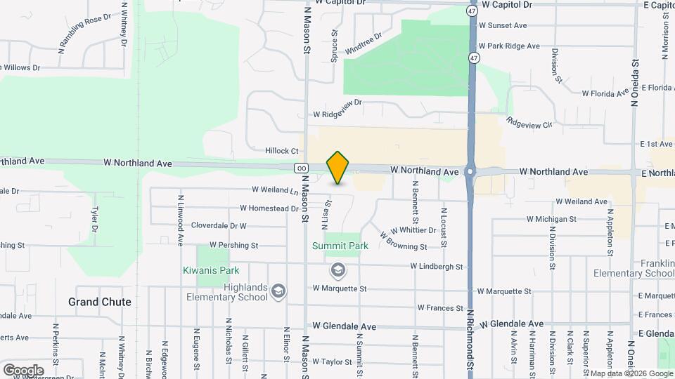 1140-1142 W Weiland Ln Map and Location Details