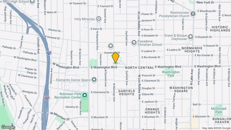 1360 N Marengo Ave Map and Location Details