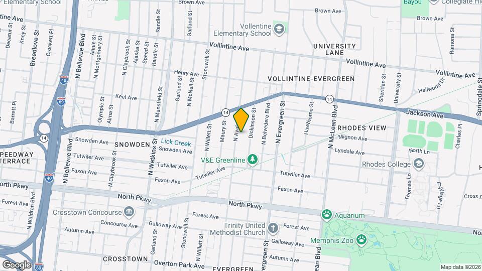 720 N Avalon St Map and Location Details