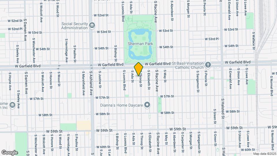 5534 S Throop St Map and Location Details