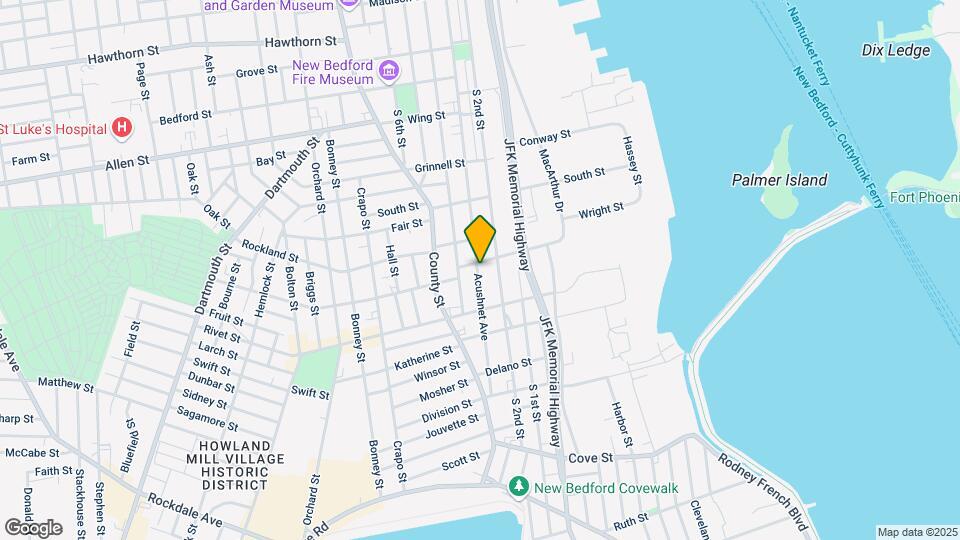 10 Acushnet Ave Map and Location Details