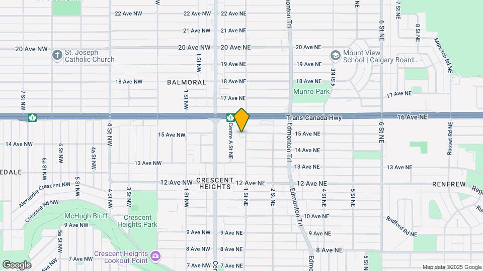 1601 1 St NE Map and Location Details