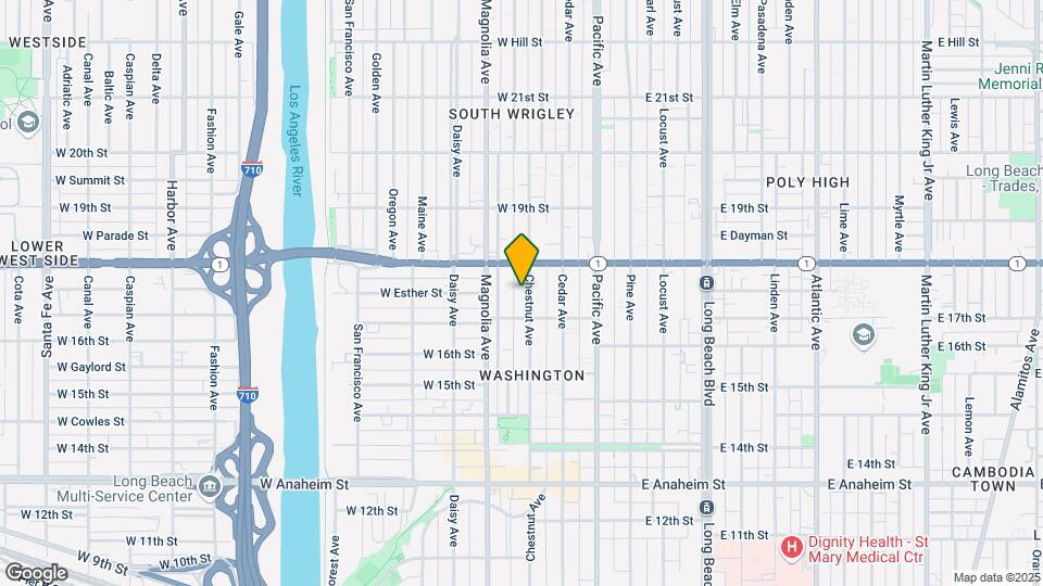 1741 Chestnut Ave Mapa y Detalles de la Ubicación