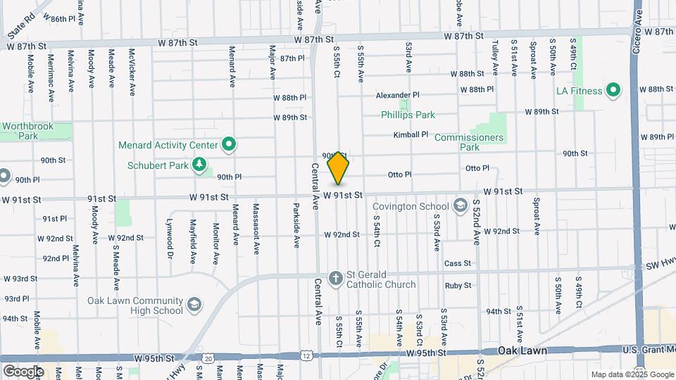 5530 W 91st St Map and Location Details