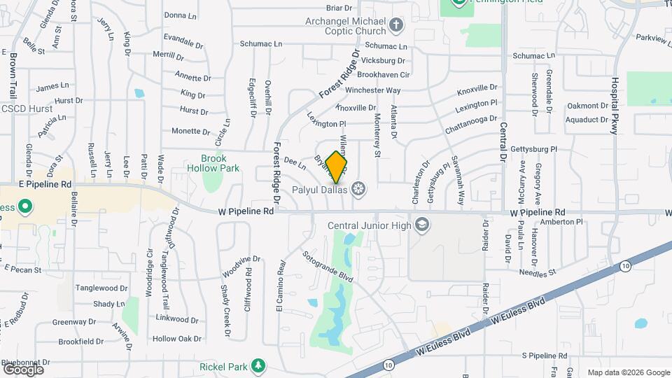 825 Bryan Dr Map and Location Details