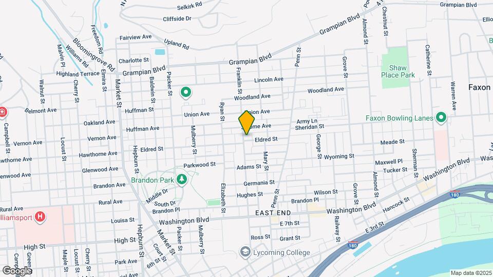1100 Franklin St Map and Location Details