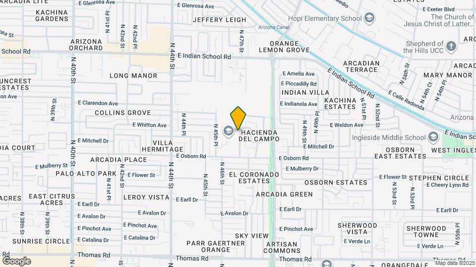 3446 N 47th St Map and Location Details
