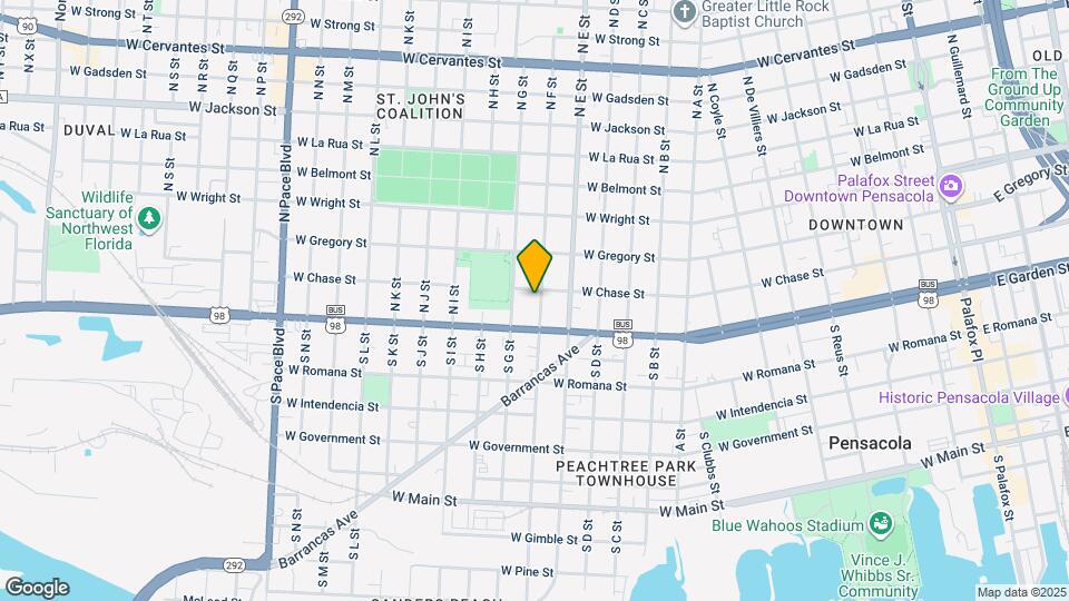 15 N F St Mapa y Detalles de la Ubicación