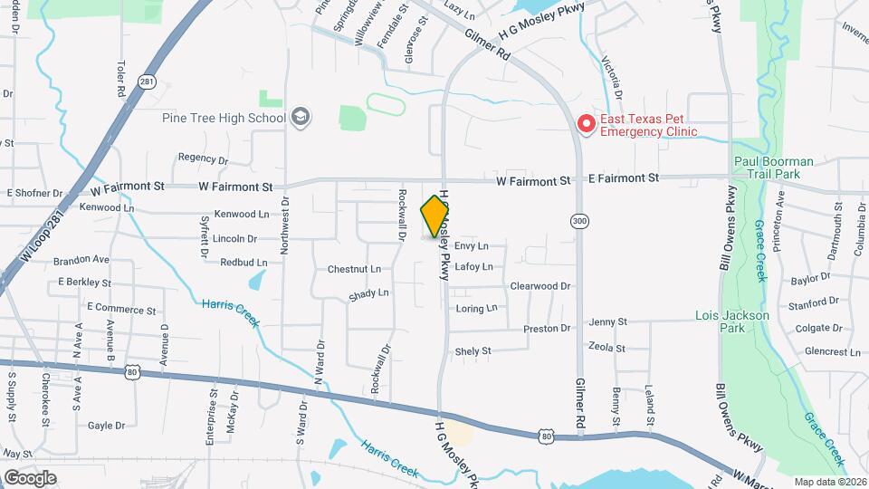 1401 H G Mosley Pkwy Map and Location Details