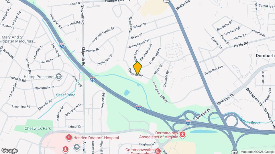 2425 Capehart Rd Map and Location Details