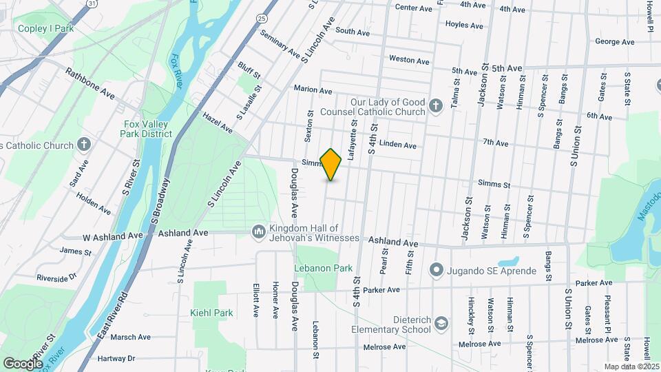 824 Lebanon St Map and Location Details
