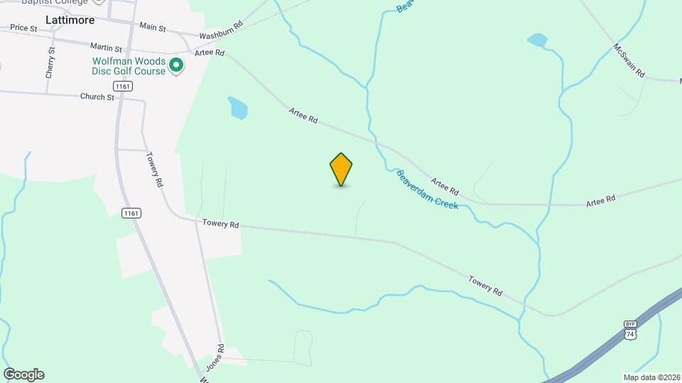 3822 Towery Rd Map and Location Details