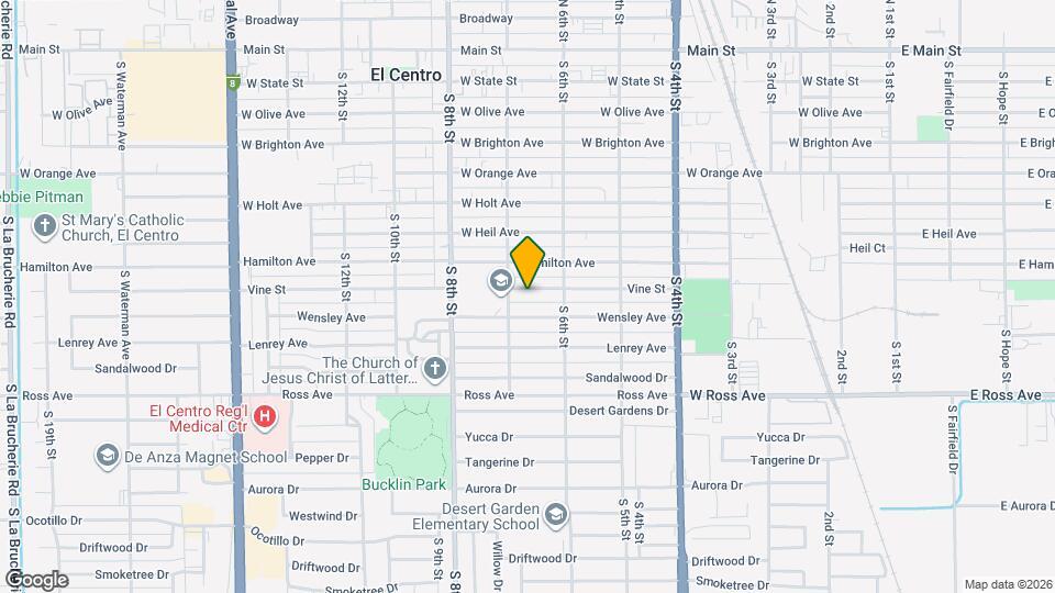 657 Vine St Map and Location Details