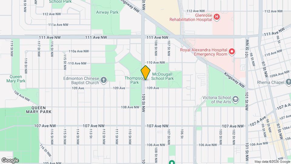 10917-10109 109 St NW Map and Location Details