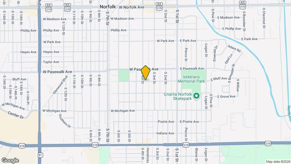 801 S 4th St Map and Location Details