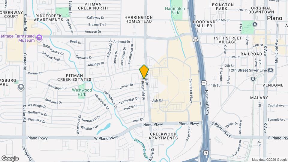 1004 Ridgefield Dr Map and Location Details