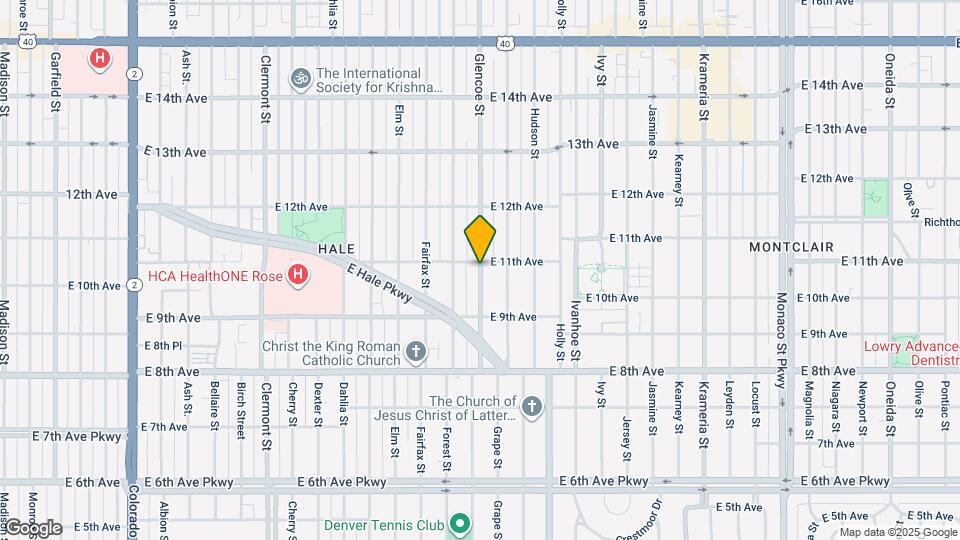 987 Glencoe St Map and Location Details