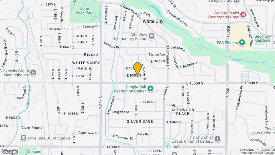 876 Hollyhock Ave Map and Location Details