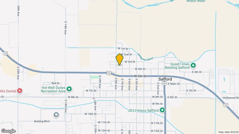 708 W 4th St Map and Location Details