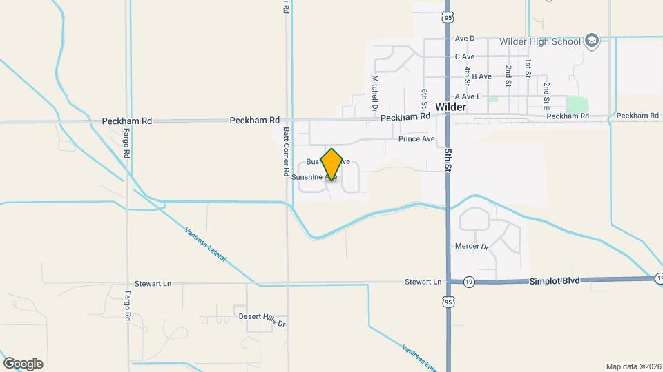 412 Red Rose St Map and Location Details