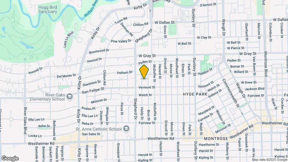 1801 Huldy St Map and Location Details