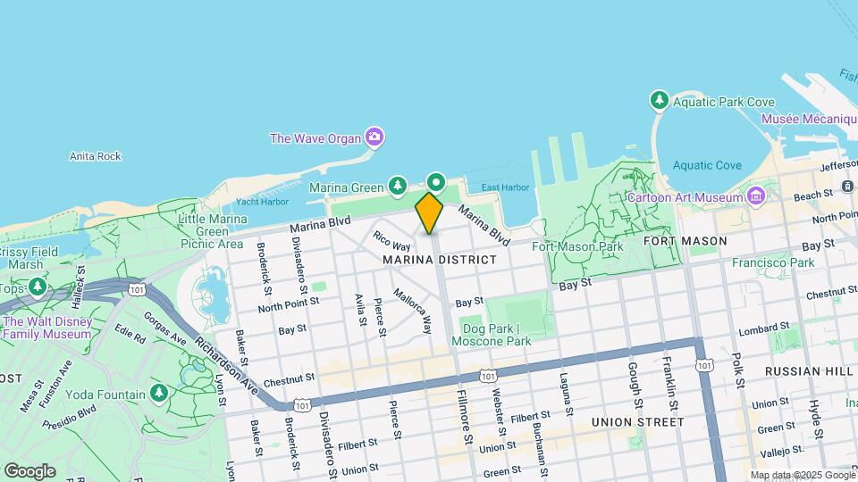 3747-3749 Fillmore St Mapa y Detalles de la Ubicación
