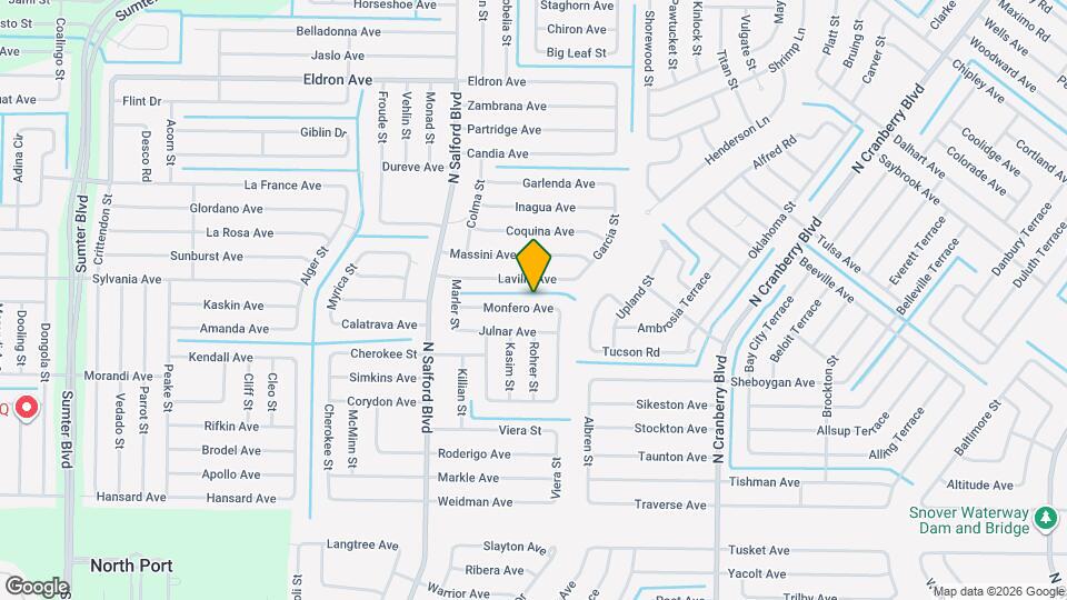 3596 Monfero Ave Map and Location Details