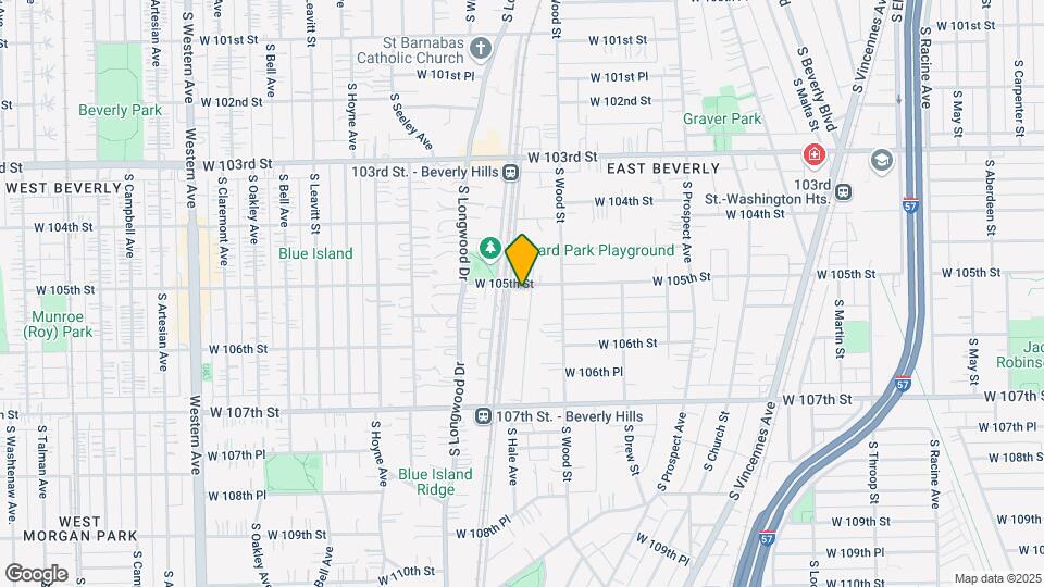 10507 S Hale Ave Map and Location Details
