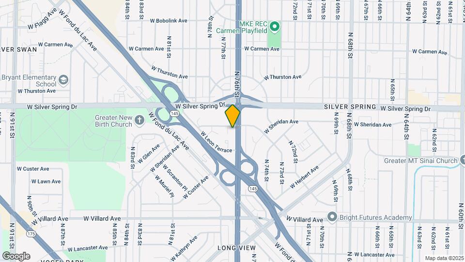5501 N 76th St Map and Location Details