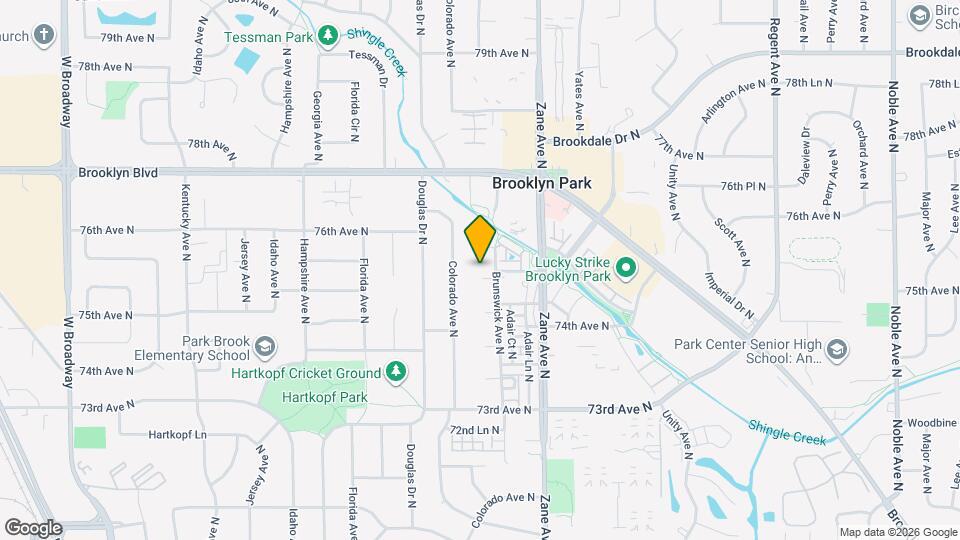 7521 Brunswick Ave N Mapa y Detalles de la Ubicación