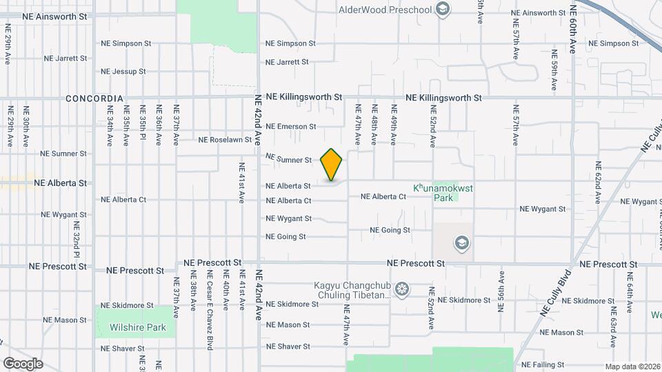 4571 NE Alberta St Mapa y Detalles de la Ubicación
