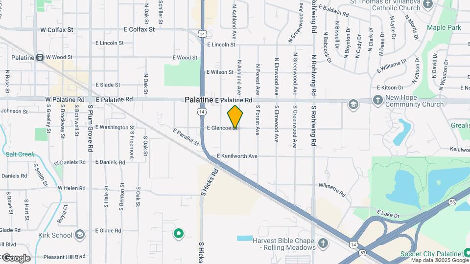 102 S Ashland Ave Map and Location Details