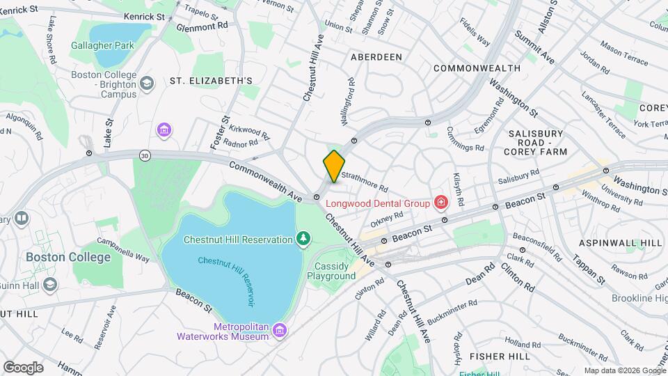 1860 Commonwealth Ave, Unit ID1355150P Map and Location Details