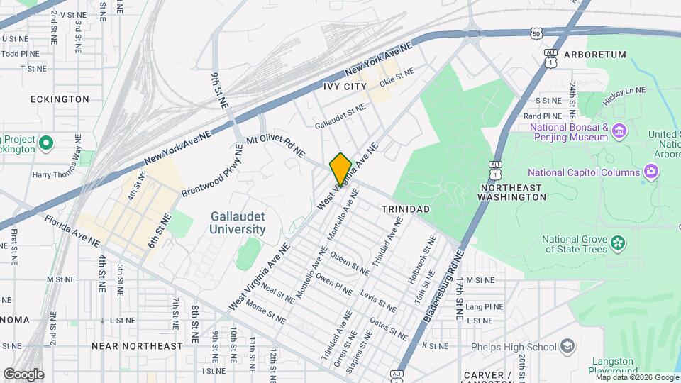 1711 W Virginia Ave NE Map and Location Details