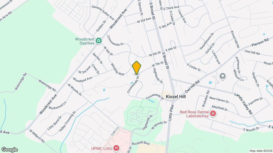 446 Crosswinds Dr Map and Location Details