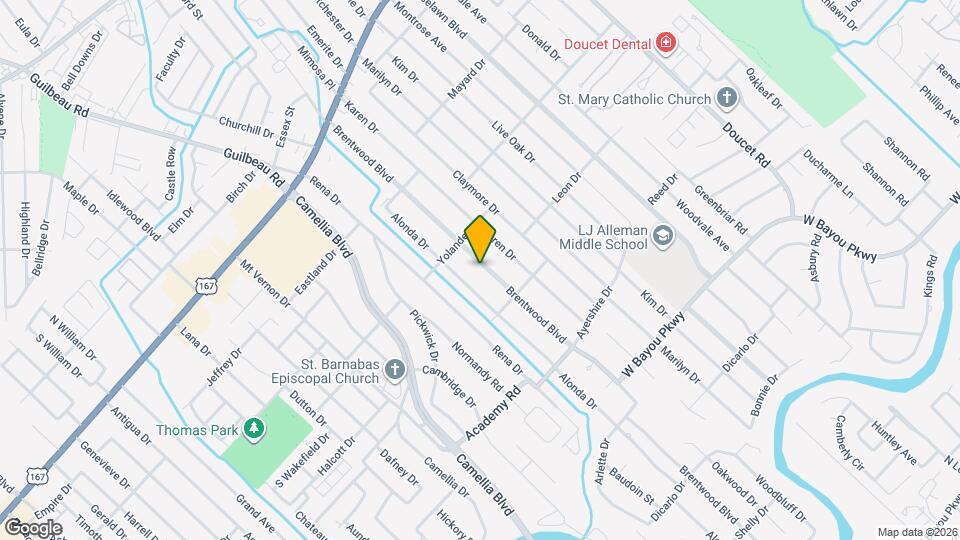 308 Brentwood Blvd Map and Location Details