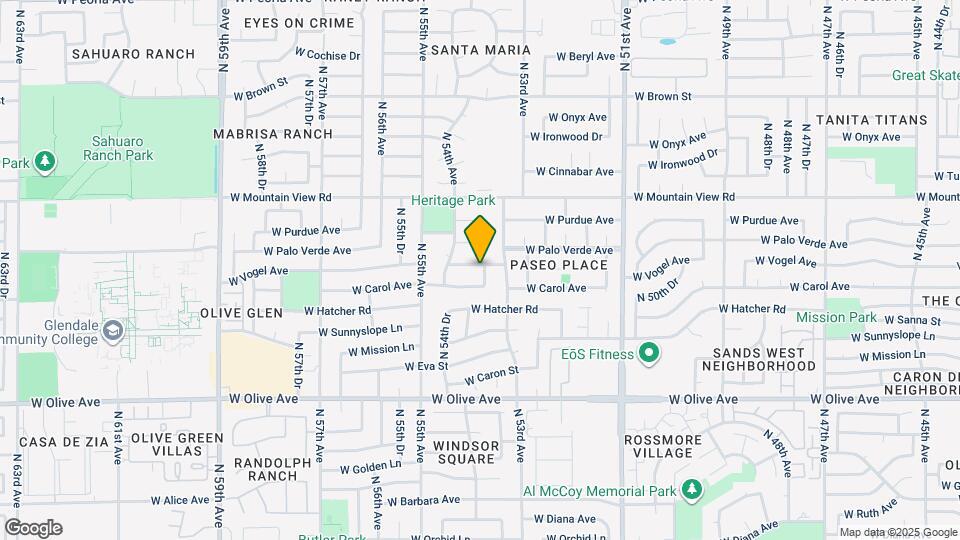 5319 W Vogel Ave Map and Location Details