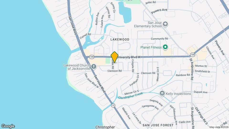 6105 Duke Rd Map and Location Details