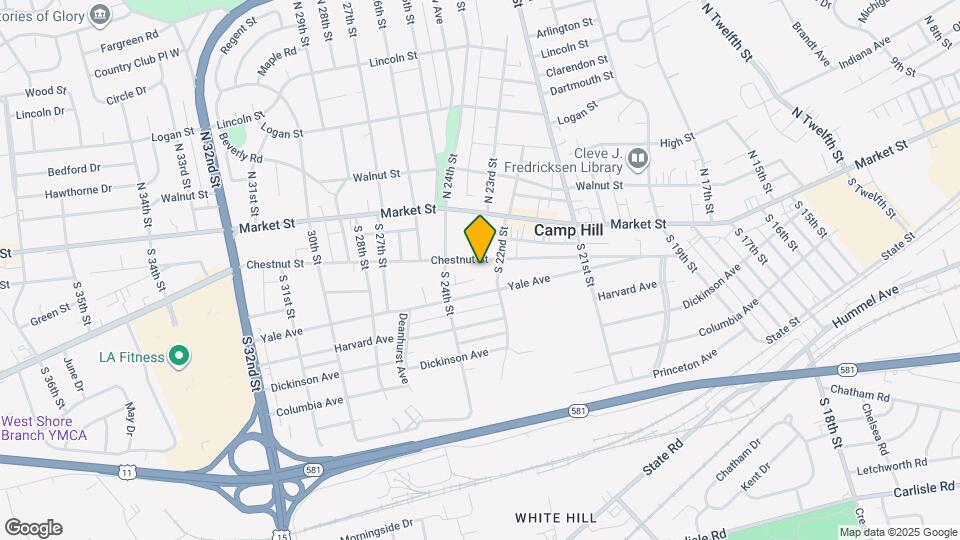 2313 Chestnut St Map and Location Details