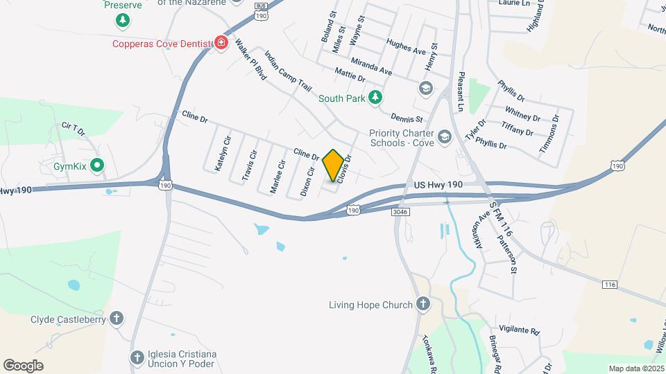 1822 Clovis Dr Map and Location Details