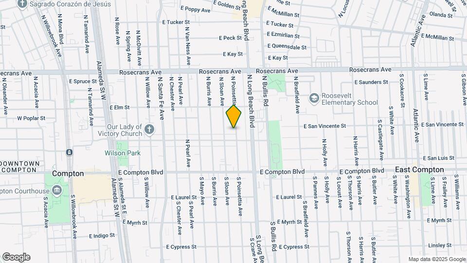 417 N Poinsettia Ave Map and Location Details