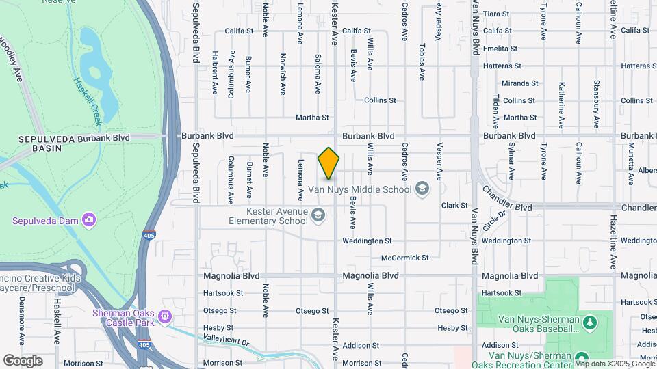 5435 Kester Ave Mapa y Detalles de la Ubicación