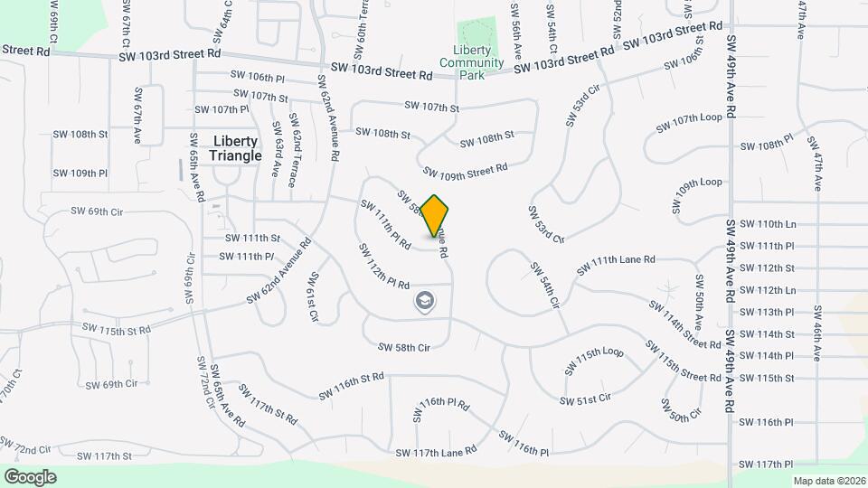 11102 SW 58th Avenue Rd Map and Location Details