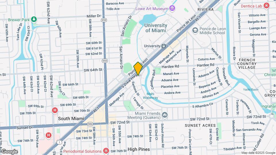 1280 S Alhambra Cir Map and Location Details