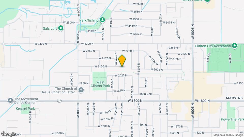 2617 W 2100 N Map and Location Details