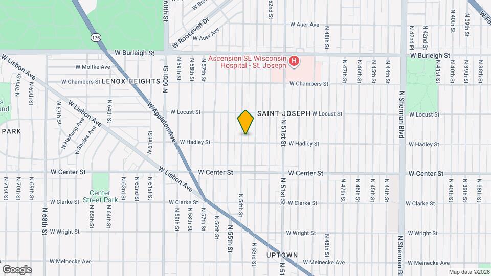 2806 N 54th St, Unit Upper Mapa y Detalles de la Ubicación