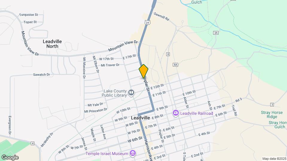 1305 Poplar St Map and Location Details