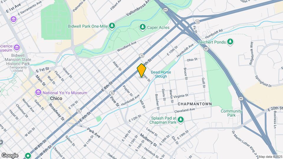 1001 Sycamore St, Unit Unit B Map and Location Details