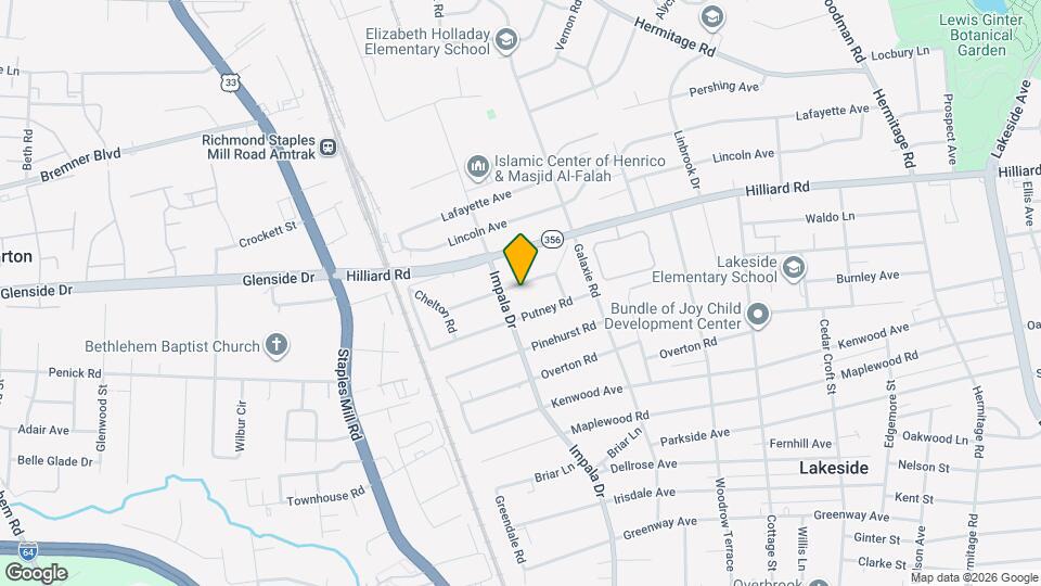 2925 Ruthland Rd Map and Location Details